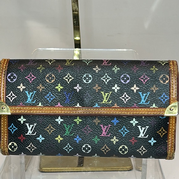 Louis Vuitton monogram International multicolor wallet.